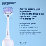 ZENT® SoniQ+ Szczoteczka soniczna, rotacyjna z ruchem obrotowym 60°