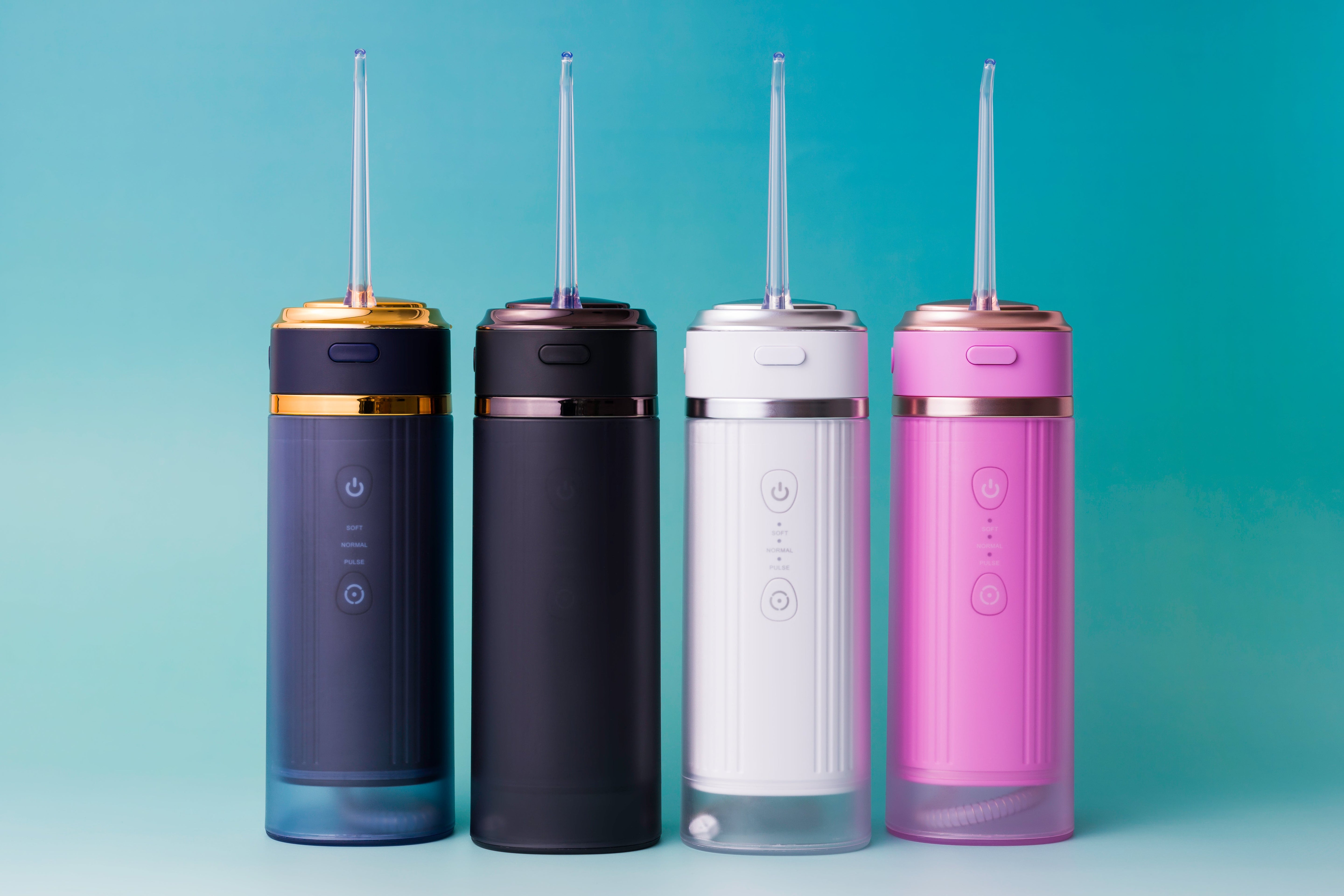 ZENT® Stream+ Irygatory stomatologiczne do zębów w różnych kolorach - granatowy, czarny, biały i różowy