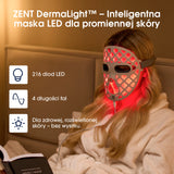 ZENT® DermaLight™ – Inteligentna maska LED do zaawansowanej terapii światłem 4w1