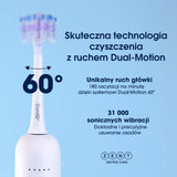 ZENT® SoniQ+ Szczoteczka soniczna, rotacyjna z ruchem obrotowym 60°