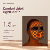 Komfort LightFloat: diody około 1,5 cm od skóry i wbudowana osłona EyeShield Pro.